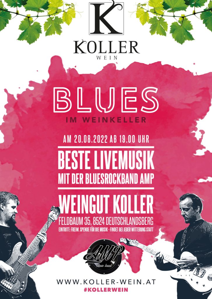 blues im weinkeller flyer 2022